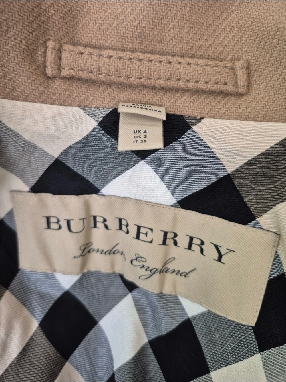 Burberry wool coat - Picture 4 of 4